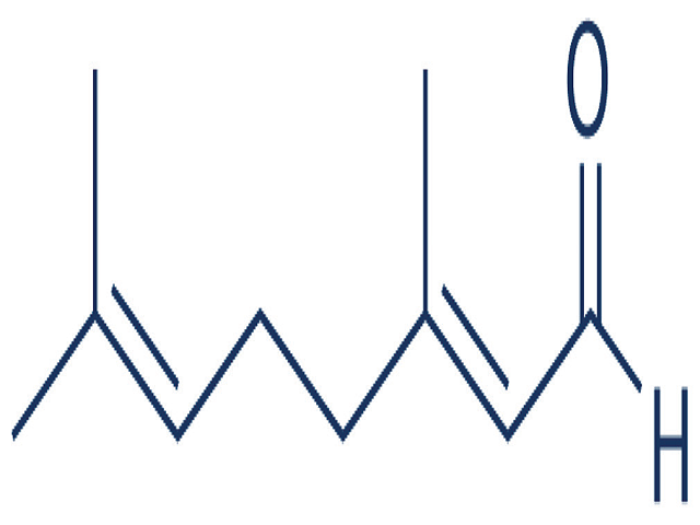 Chemical structure of citral